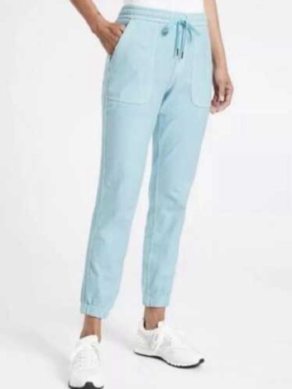 Athleta Sky Blue Farallon Joggers with Patch Pockets